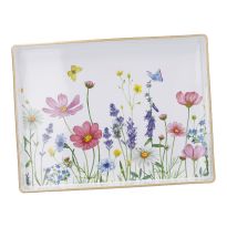 Tablett Blumen, 29 x 22 cm