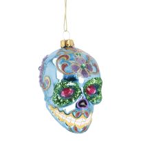Anhänger Fancy, Edel, Blumenschädel, 10 cm