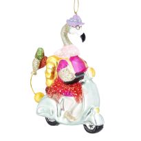 Anhänger Fancy, Excellent, Flamingo auf Vespa