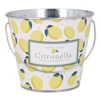 Duftkerze im Eimer, Citronella
