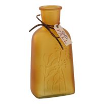 Flaschenvase mit Herbst-Deko, braun, 19 cm