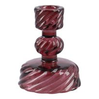 Kerzenständer York, dunkelrot, 8 x 10 cm