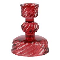 Kerzenständer York, rot, 8 x 10 cm