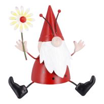 Zwerg Blume, sitzend/Punkte/rot, 14.3 cm