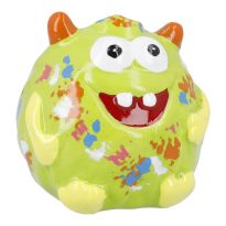 Spardose Mini, Monster, grün, 6 cm