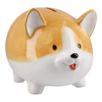 Spardose Hund, Corgi, 16 cm