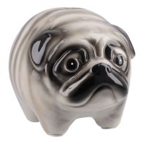 Spardose Hund, Mops, 16 cm