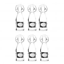 6er Set Flasche mit Bügelverschluss, 150 ml