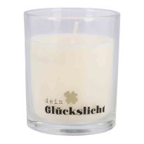 Kerze im Glas, Glück/Dein Glückslicht, 6 x 7 cm