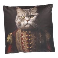 Kissen Royal, Katze, 45 x 45 cm