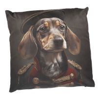 Kissen Royal, Dackel, 45 x 45 cm