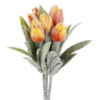 Deko-Stecker Tulpen, orange, 18 cm