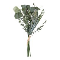 Strauß Eucalyptus/Blüte, Rispen/blau, 37 cm