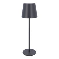 LED-Tischlampe Akku, dunkelgrau, 37 cm