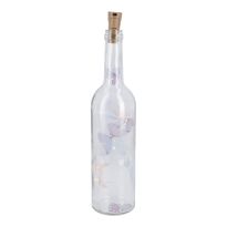 LED-Flasche Frühjahr, Schmetterling, 32 cm