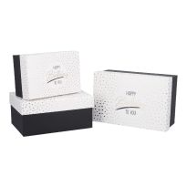 3er Set Geschenkkarton Anlass, Happy Birthday/gold