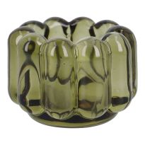 Teelichthalter Bubble, grün, 7 x 6.5 cm