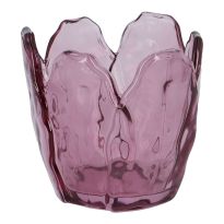 Teelichthalter Blüte, beere, 9 x 9 cm