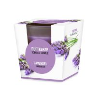 Duftkerze im Glas, Lavendel