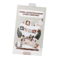 Adventskalender-Set Rubbel, grün/braun