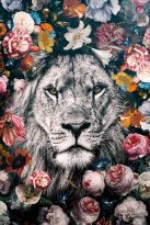 Poster Lion Flowers, Nr. 40