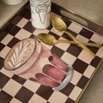 Tablett Bistro, Kaffee, 29 x 22 cm