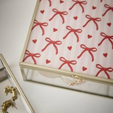 2er Set Schmuckbox Design, Schleifen