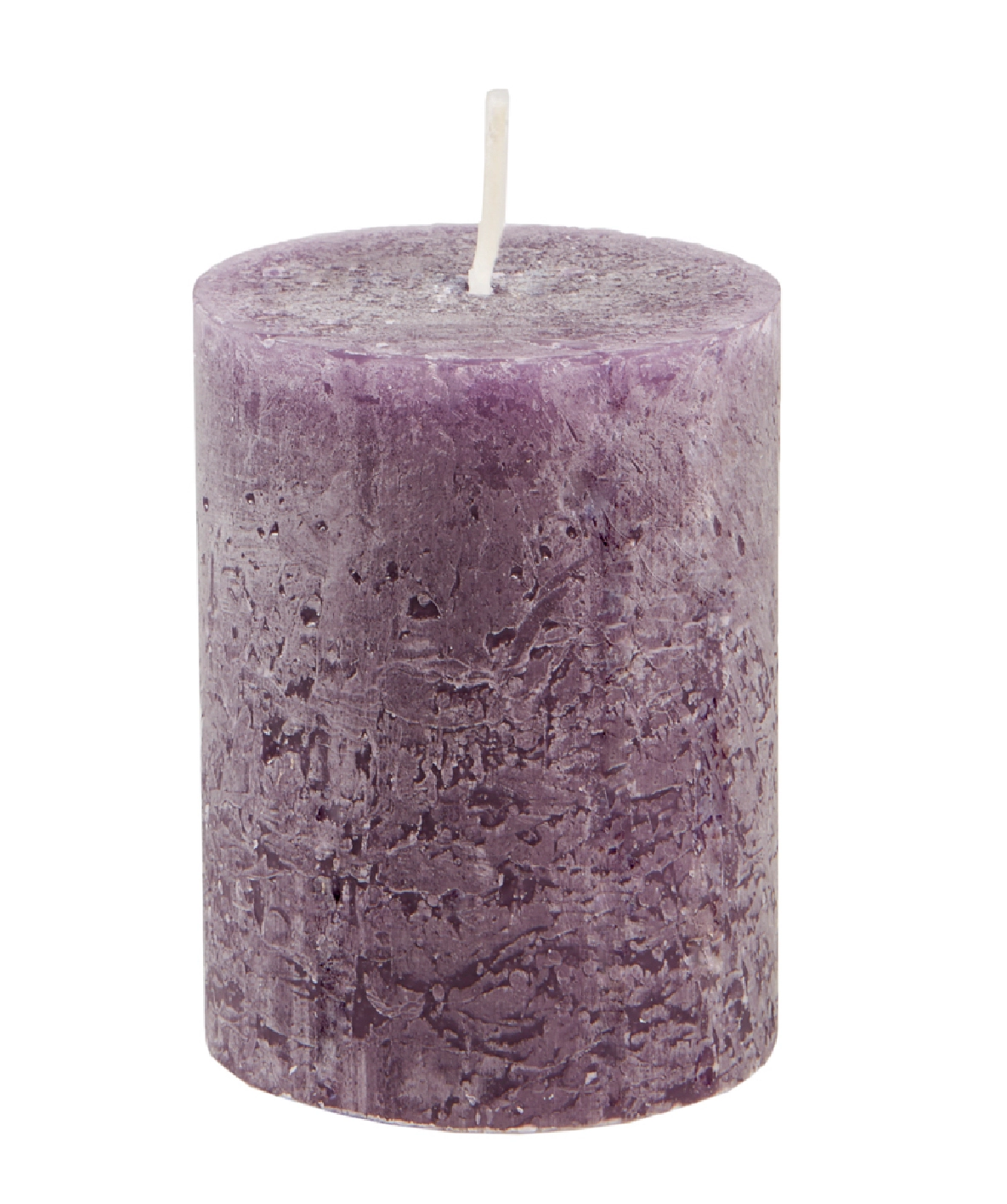 Kerze Rustik, Lara, aubergine, 9 cm