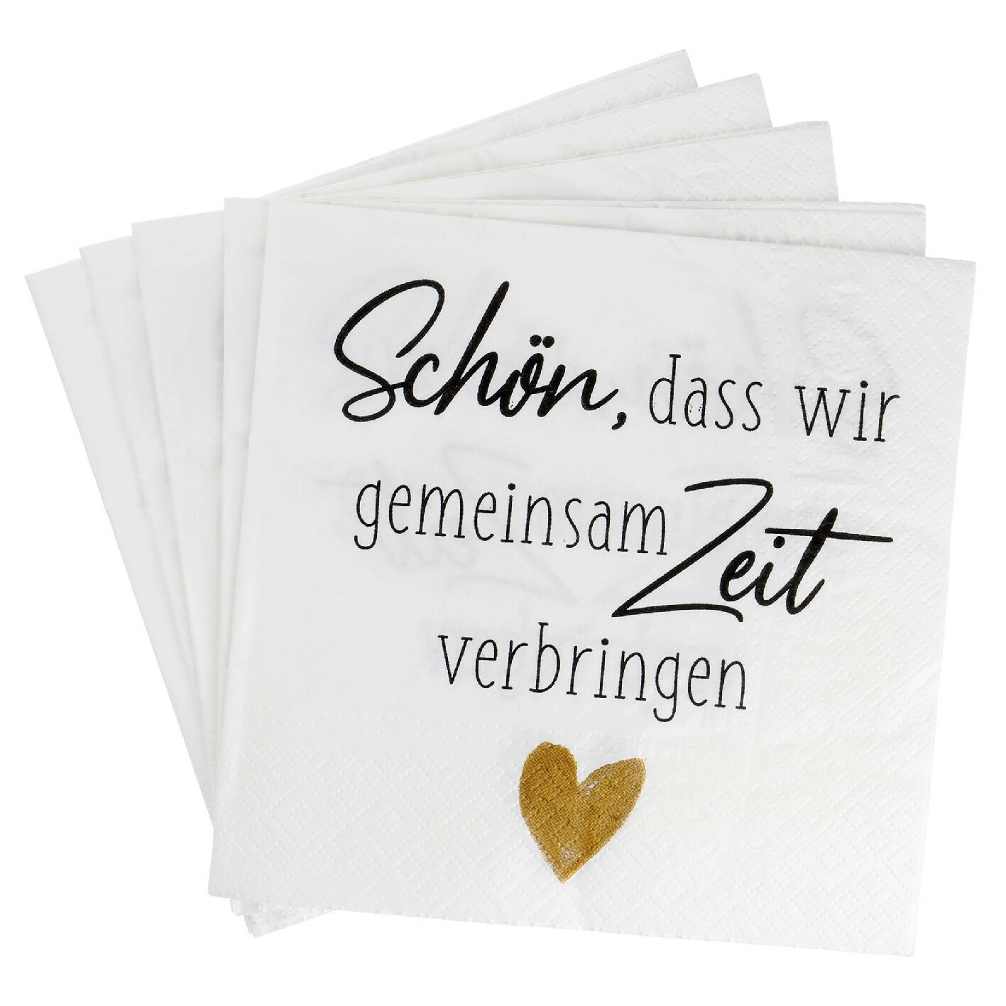 Serviette Spruch/Gäste, Zeit verbringen, 20 Stück