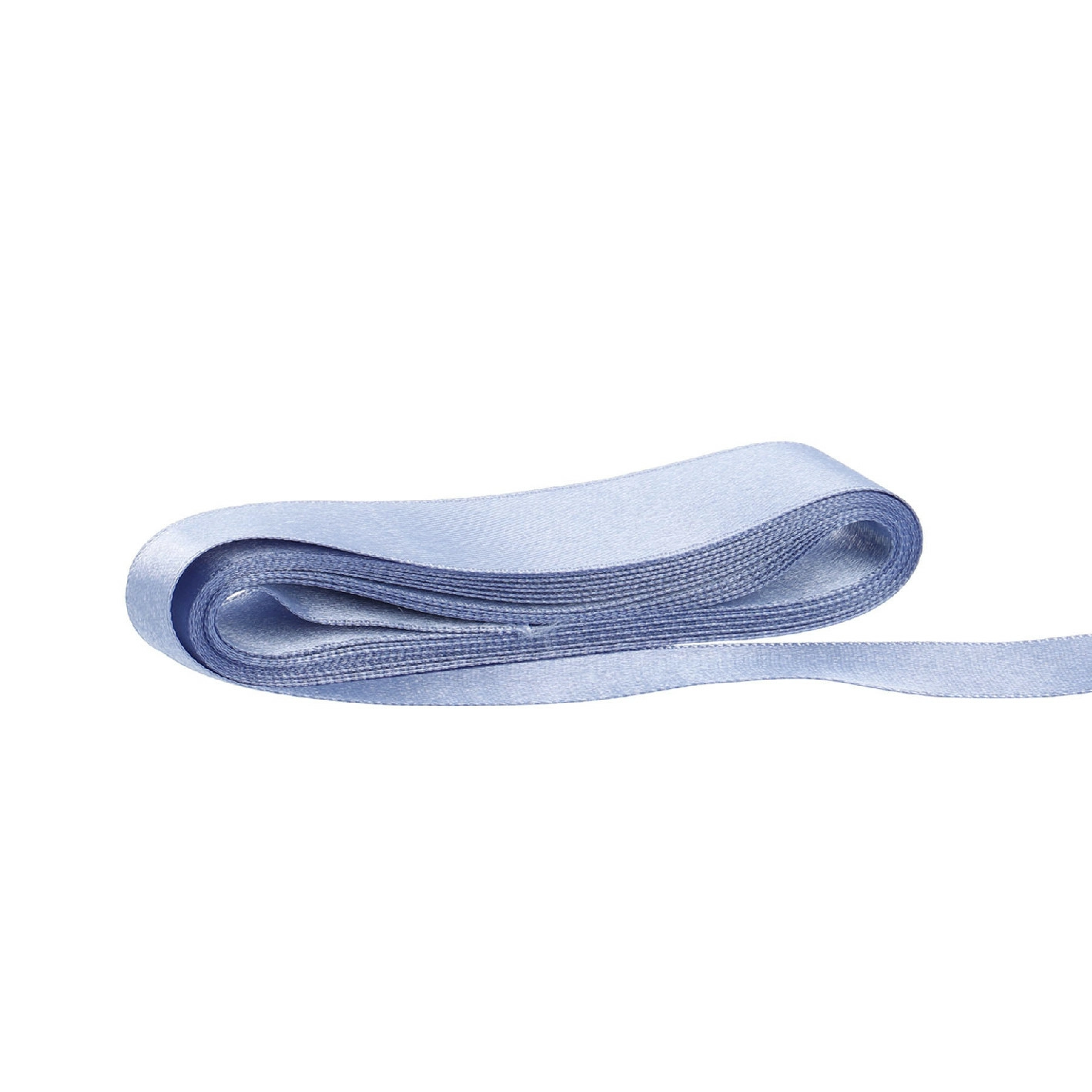Geschenkband Satin, rauchblau, 25 mm x 3 m