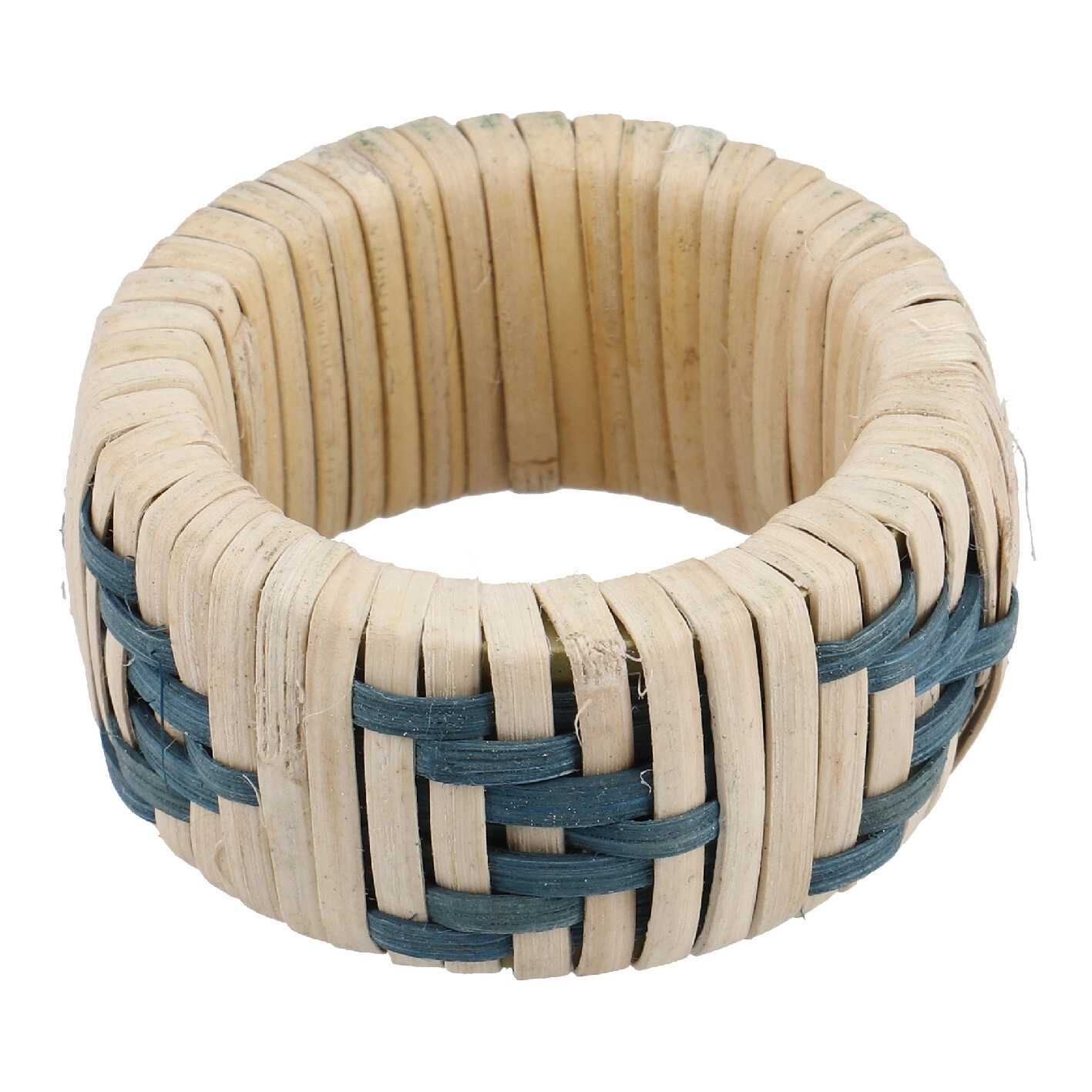 Serviettering Natur, blau, 5.5 cm