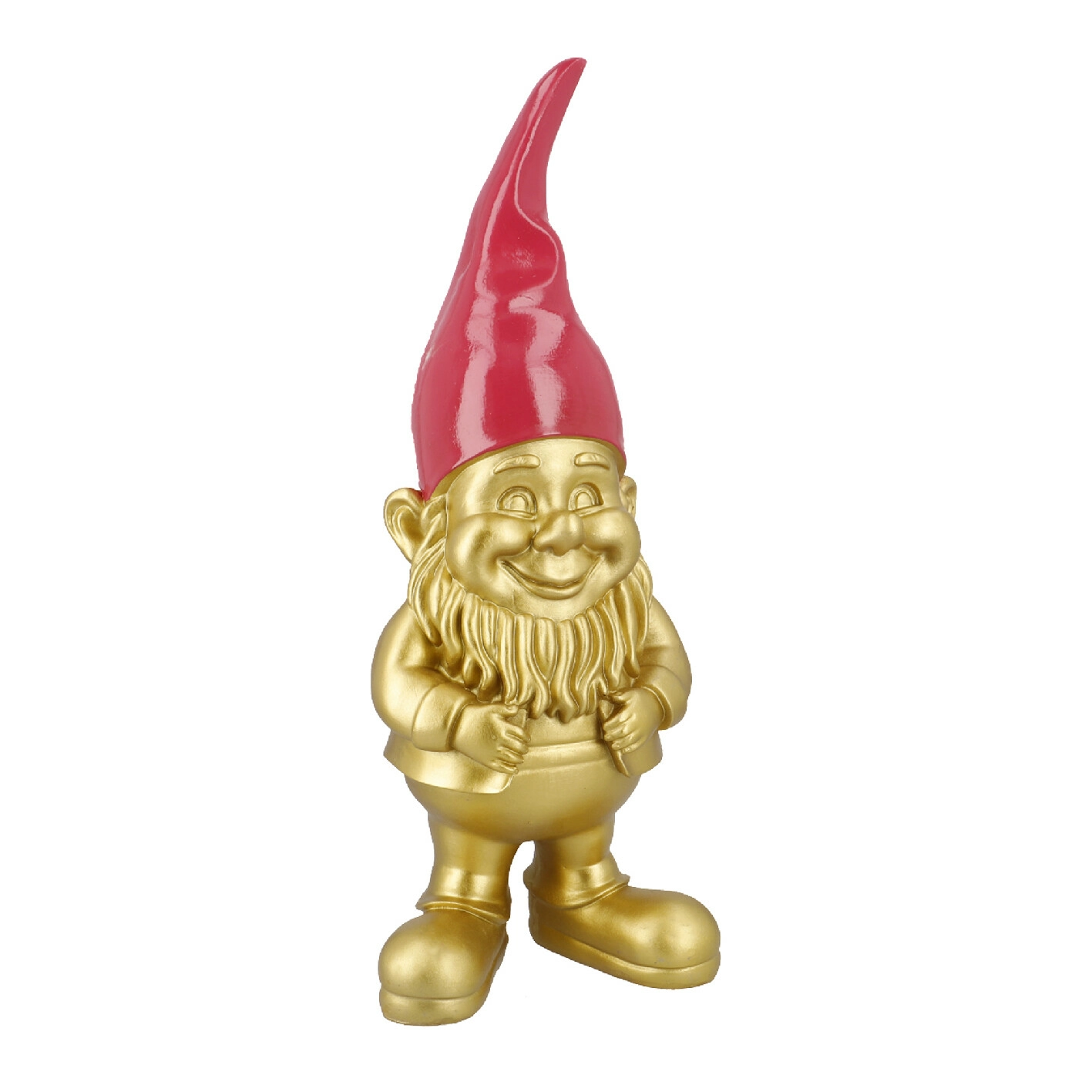Wichtel Mütze, gold, 46 cm