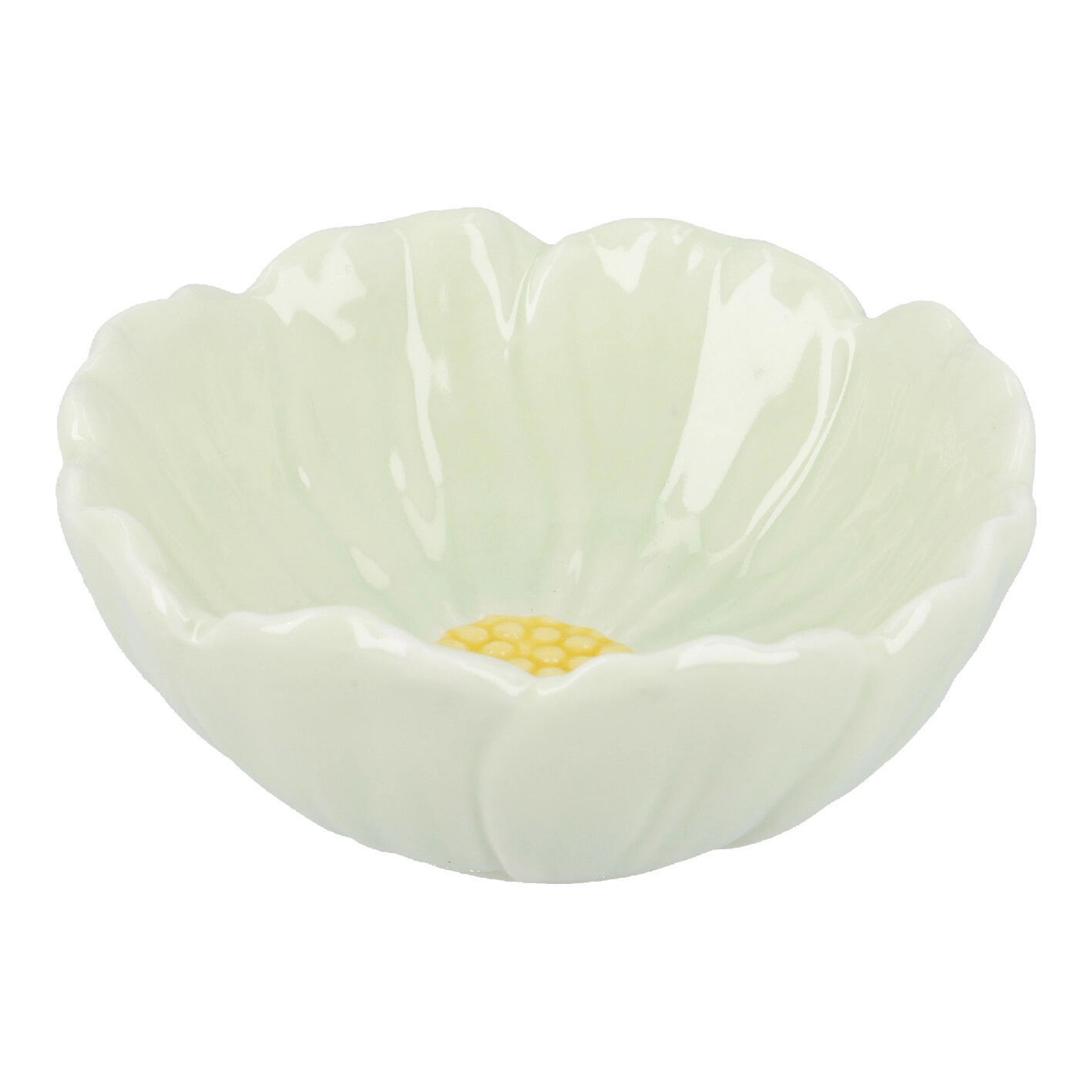Schale Blüten, hellgrün, 9.5 cm