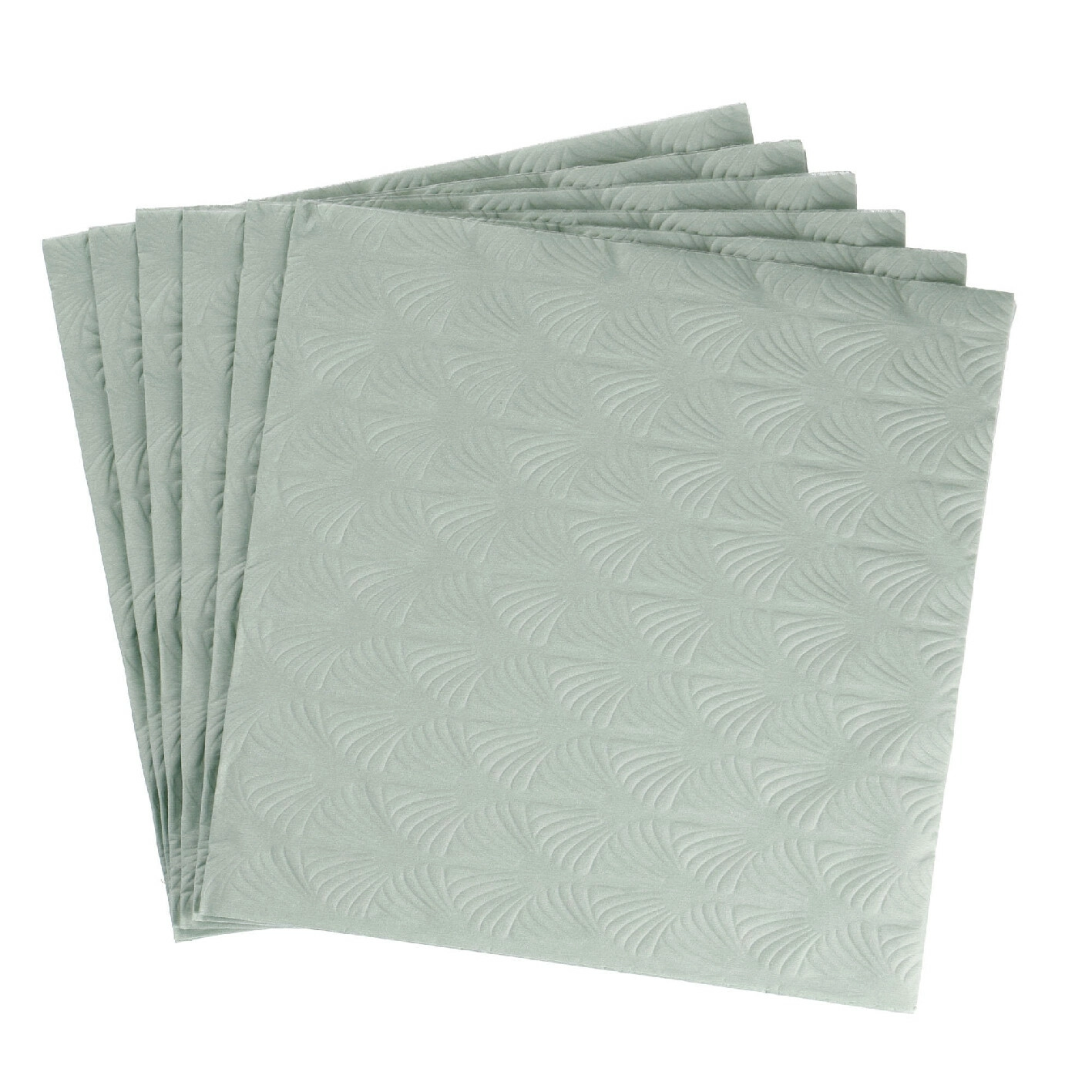 Serviette Artdeco, Prägung, mintgrün, 16 Stück