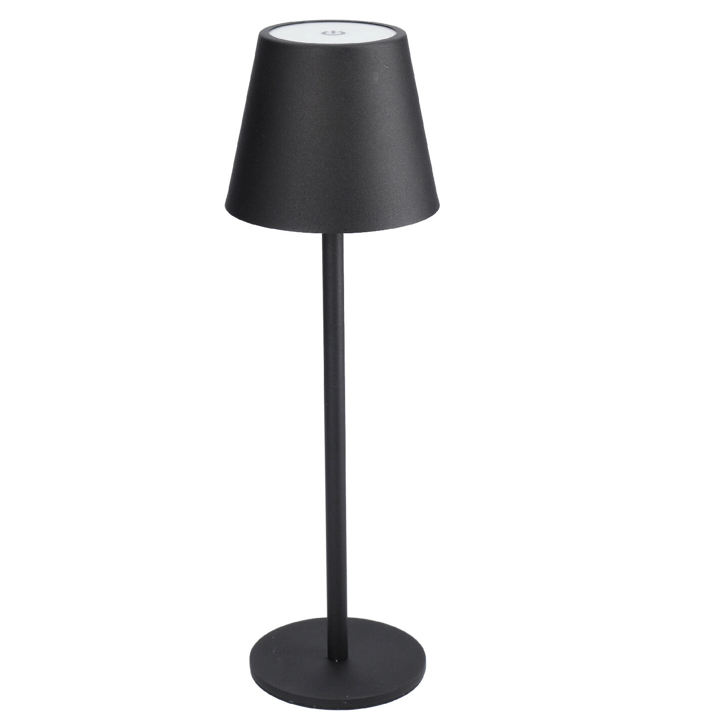 LED-Tischlampe Akku, schwarz, 37 cm