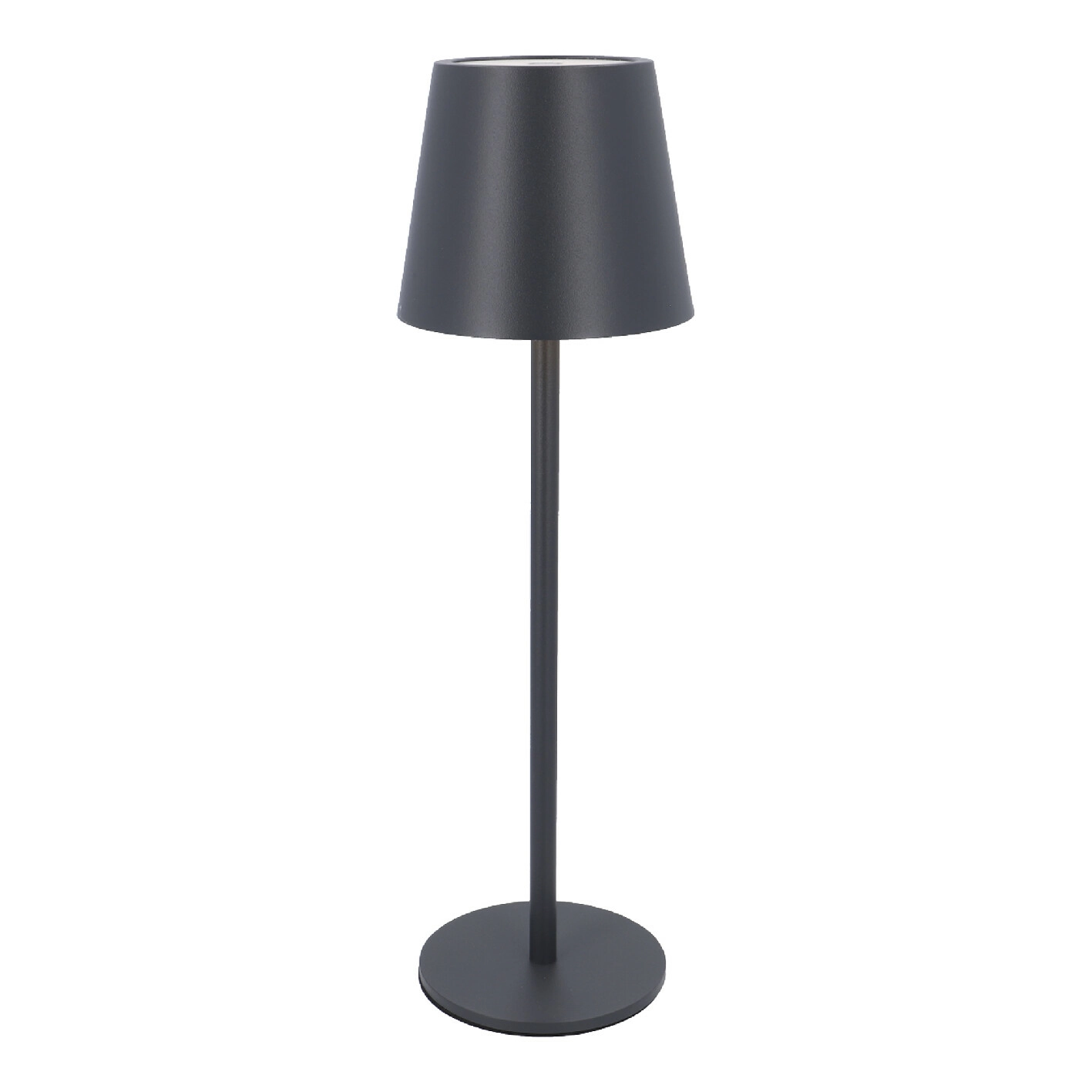 LED-Tischlampe Akku, dunkelgrau, 37 cm