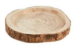 Schale Holzscheibe, 35 cm