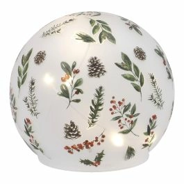 LED-Kugel Weihnachten/Zweige/satiniert, 12 cm