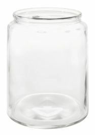 Glas-Windlicht Zylinder, dick, 19 x 24 cm