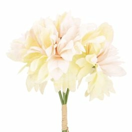 Dahlienstrauß, 3 Blüten, apricot, 34 cm
