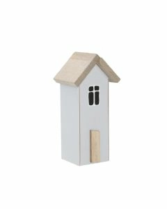Haus Fenster, hellblau, 11 cm