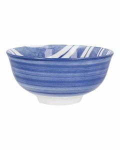 Schale Bali, Streifen/blau, tief, 11.5 cm