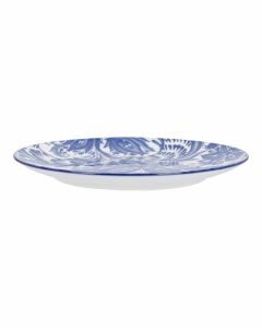 Teller Bali, Blumen/blau, 19 cm