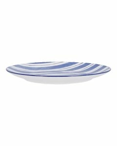 Teller Bali, Streifen/blau, 19 cm