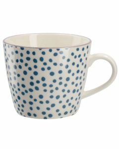 Becher China, blau, Dots, 300 ml