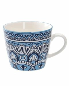 Becher China, blau/hellblau, 300 ml