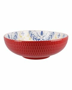Schale China, Blume Nr. 3, Relief, 24 cm