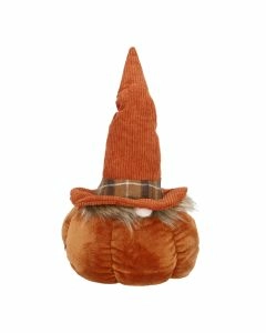 Deko-Wichtel K&uuml;rbis, braun, 20 x 32 cm