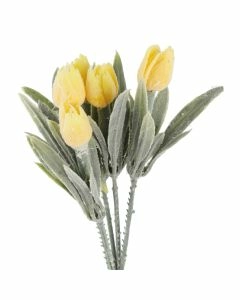 Deko-Stecker Tulpen, gelb, 18 cm