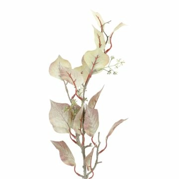 Laubzweig Schimmer, rot/grün, 68 cm